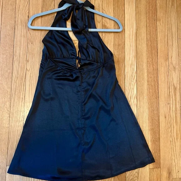 DONATING SOON Black Princess Polly Halter Dress - Picture 3 of 3